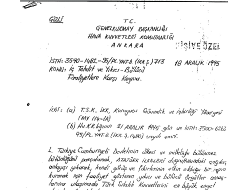 28 Şubat'ın 'Sivil Batı Çalışma Grubu' ortaya çıktı