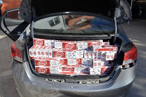 8 bin paket kaçak sigara ele geçirildi