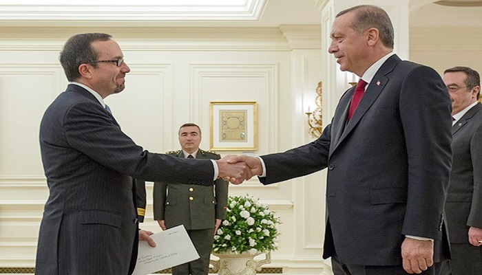 Cumhurbaşkanı Erdoğan ABD Büyükelçisi Bass'i kabul etti
