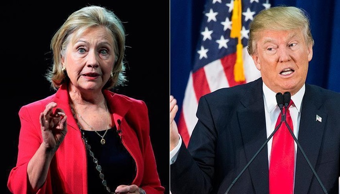 Trump son ankete göre Clinton'un 2 puan önünde