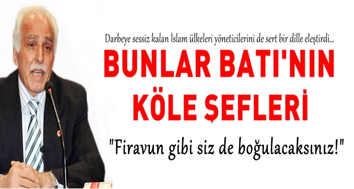 Firavun gibi siz de boğulacaksınız!