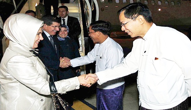 Myanmar'da sıcak karşılama