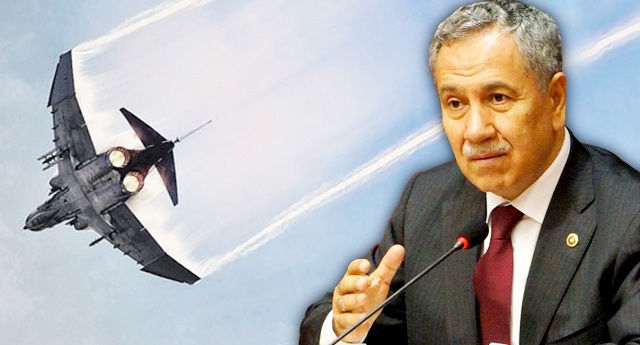 Arınç'tan düşürülen uçak açıklaması