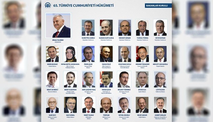 Başbakan Yıldırım 65. Hükümeti açıkladı