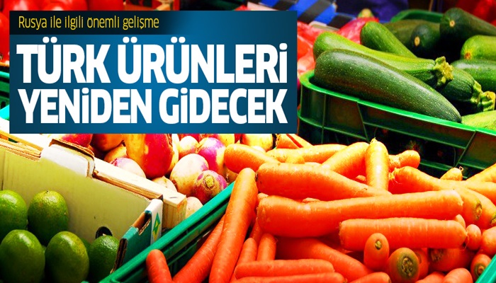 Türk sebze meyvesi tekrar Rusya'da yerini alabilir