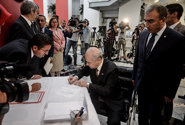 Bahçeli adaylık başvurusunu yaptı