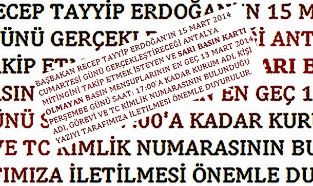 Gazetecileri AK Parti akredite edecek