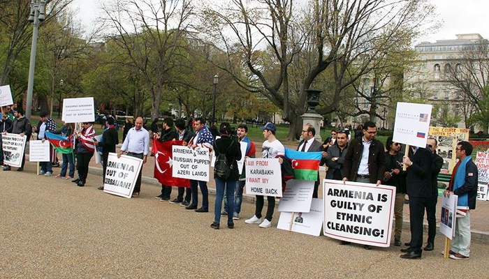 Ermenistan'ın toprak işgali Washington'da protesto edildi