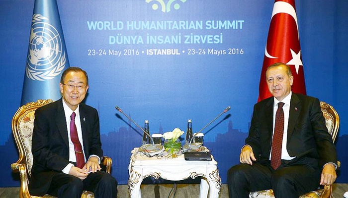 Cumhurbaşkanı Erdoğan, BM Genel Sekreteri Ban Ki-mun ile görüştü