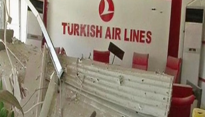 THY ofisi önünde patlama!