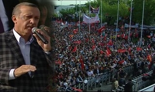Erdoğan, coşkulu kalabalığa seslendi: Bizi millet getirdi, millet götürür
