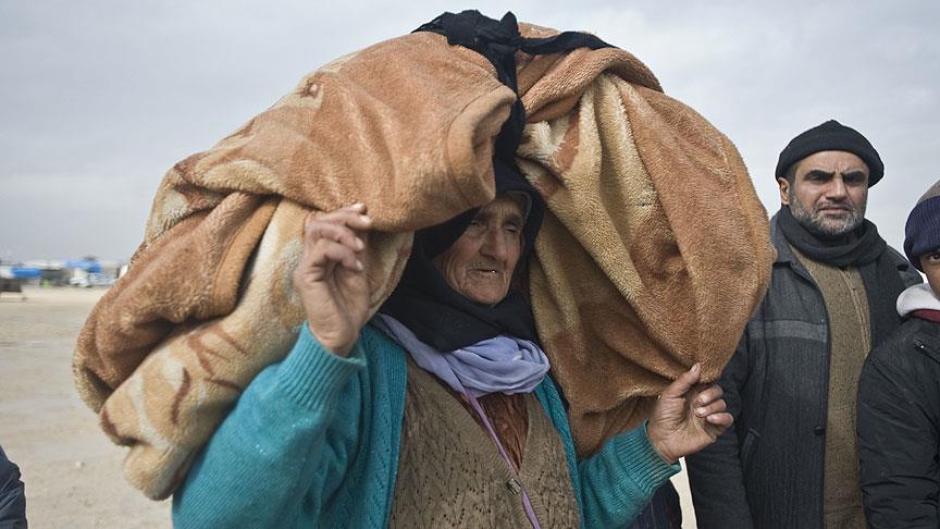 Halep'ten kaçan Suriyelilerin dramı yürek burkuyor