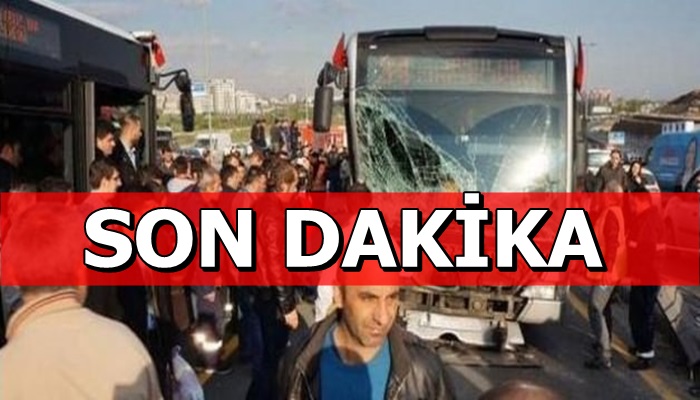 Metrobüs kazası: Çok sayıda yaralı