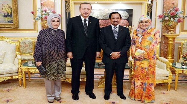 Erdoğan Brunei Sultanı ile görüştü