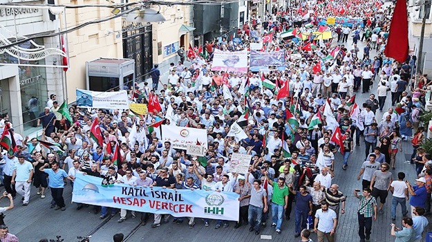 İstanbul'da Gazze protestosu