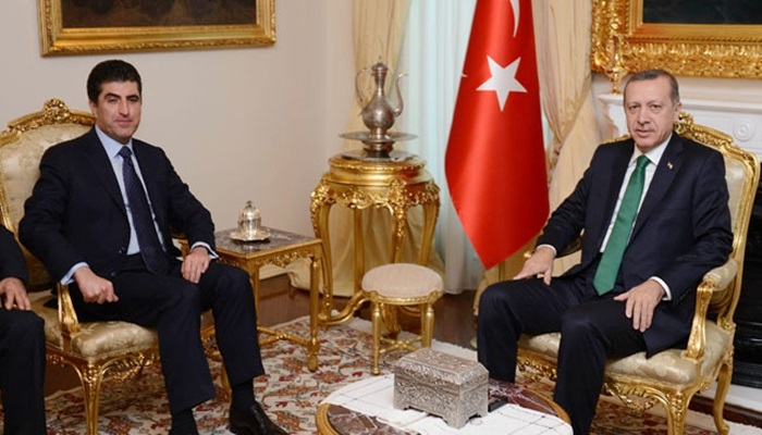 Erdoğan, Barzani'yle görüştü