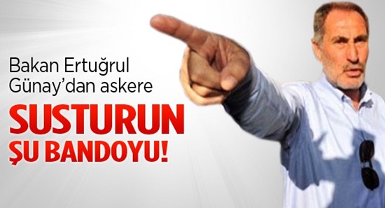 Bakan Günay cenaze marşını susturdu