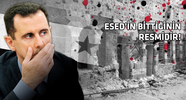 Esed'e en yakınından ağır darbe