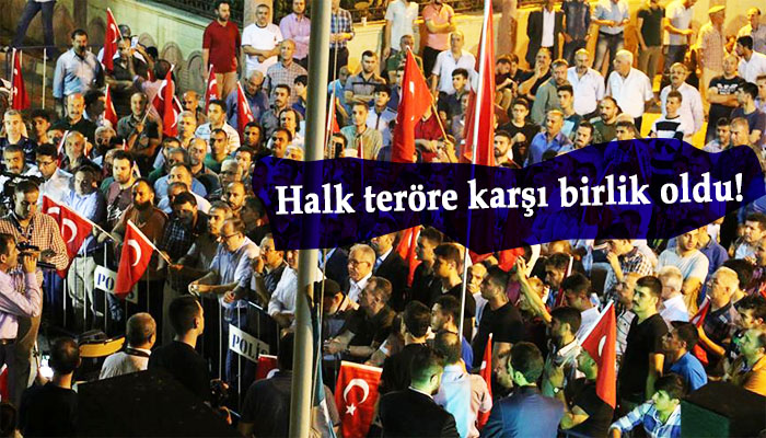 Doğu'da halk teröre karşı sokağa çıktı