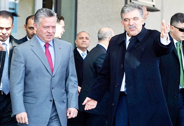 Cumhurbaşkanı Gül ve Kral Abdullah TAI'de