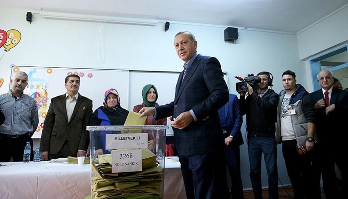 Cumhurbaşkanı Erdoğan sabah saatlerinde oyunu kullandı