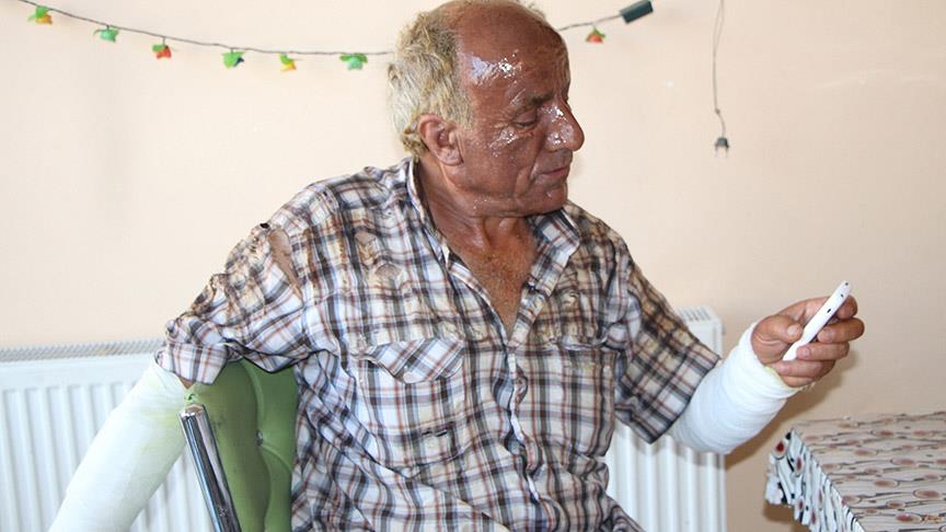 Teröristler önce tırları yaktı sonra şoförü ateşe attı