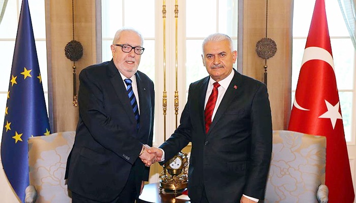 Başbakan Yıldırım AKPM Başkanı Agramunt ile görüştü