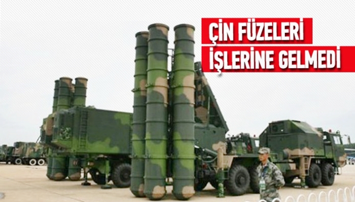 Çin füzeleri işlerine gelmedi!