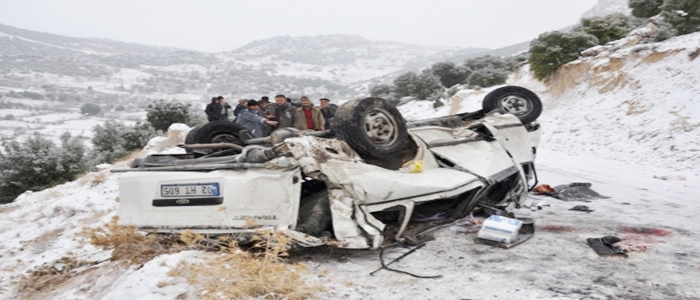 Öğretmenleri taşıyan servis takla attı: 1 ölü, 6 yaralı