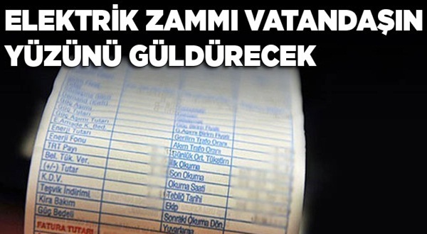Elektrik zammı vatandaşı güldürecek