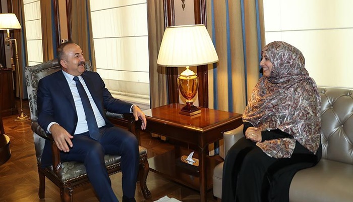 Çavuşoğlu Nobel Barış Ödülü sahibi Karman'ı kabul etti