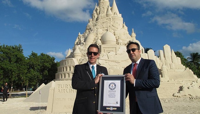 THY, kumdan kalesini Guinness'e yazdıracak
