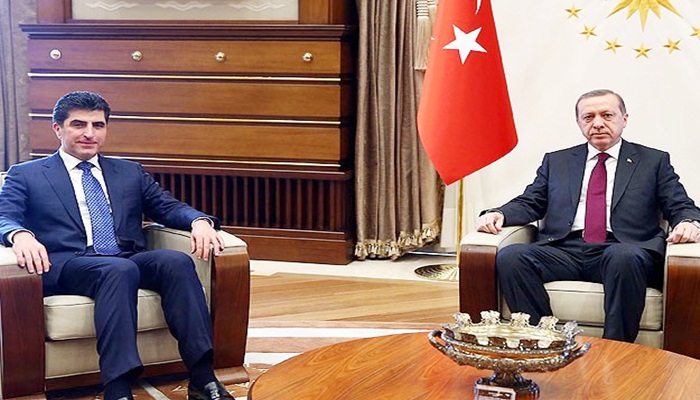 Cumhurbaşkanı Erdoğan Barzani'yi kabul etti