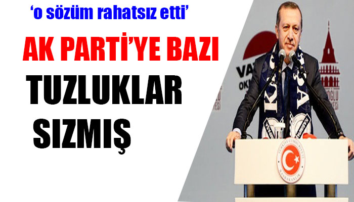 Başbakan Erdoğan: AK Parti'ye sızmış tuzluklar varmış