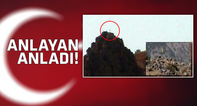O dağa Türk bayrağı çekildi!
