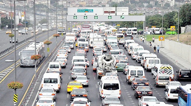 Trafikteki motorlu taşıt sayısı arttı