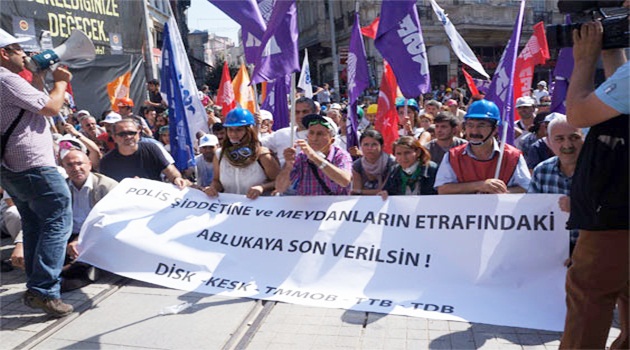 Tünel'de gruba 'Taksim' izni yok