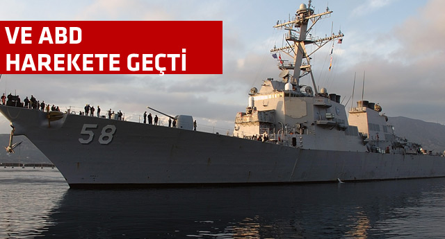 Savaş gemileri yola çıktı!