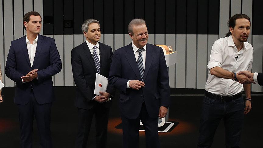 İspanya'da erken seçim öncesi liderler televizyonda tartıştı