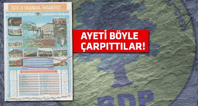 BDP'li belediyeden skandal imsakiye!