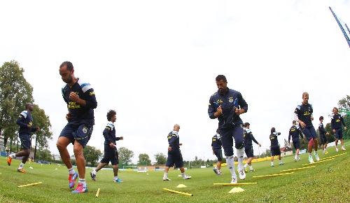 Fenerbahçeli futbolcular, çabukluk çalıştı