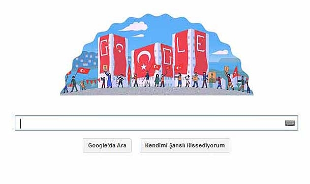 Arama motoru 'Google'den Cumhuriyet Bayramı jesti