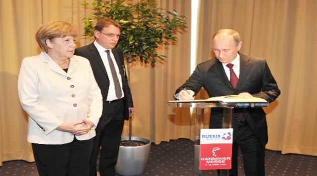 Merkel'den Putin'e