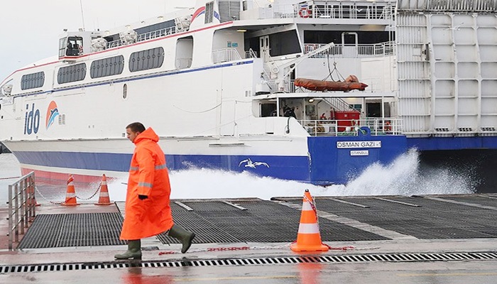 İDO bazı seferleri iptal etti hava koşullarından