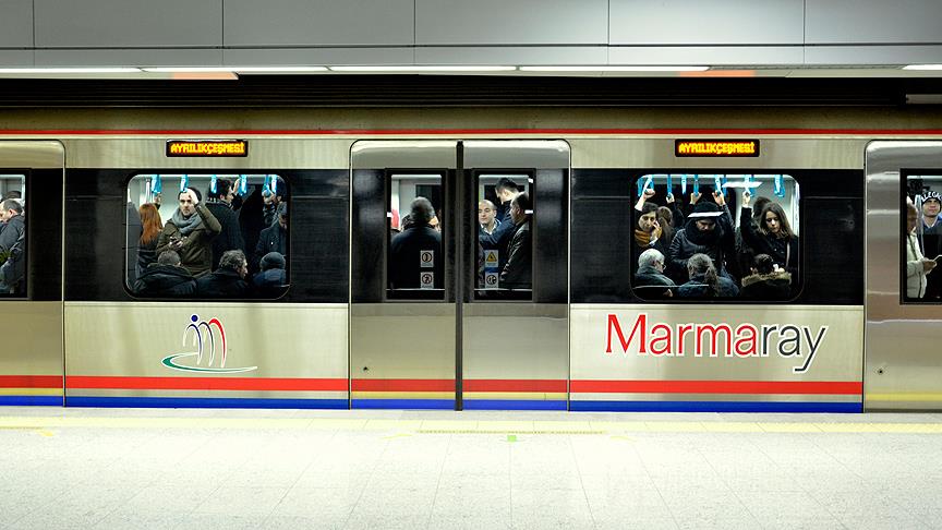 Marmaray'dan 61 milyon yolcu geçti
