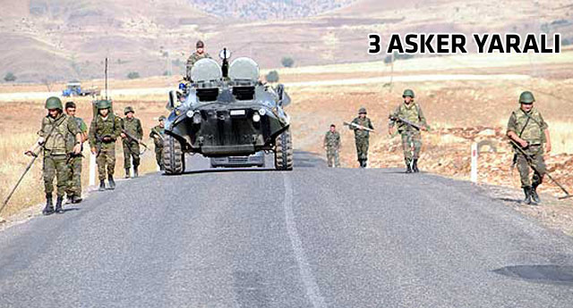 Askeri aracın geçişi sırasında mayın patlatıldı!