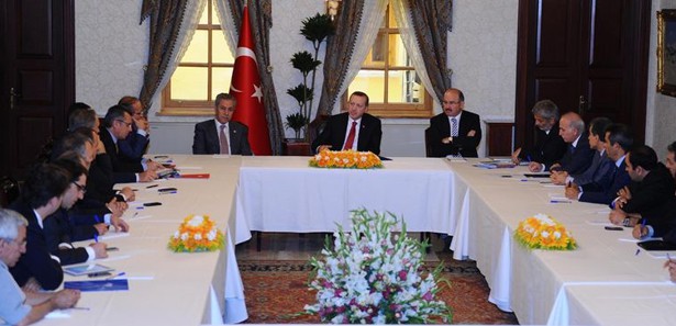 Erdoğan medya temsilcilerini kabul etti