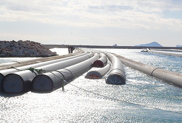 İlk blok deniz tabanına yerleştirildi