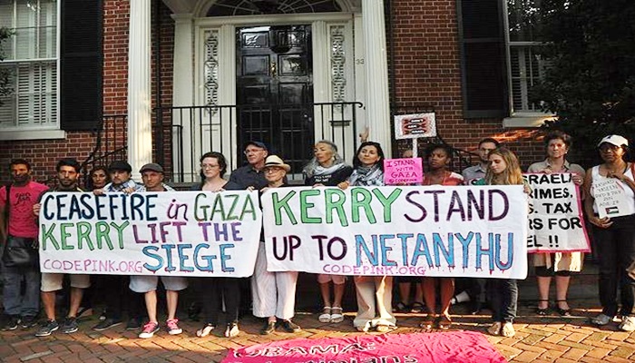 Codepink: "Netanyahu'ya karşı dik dur"