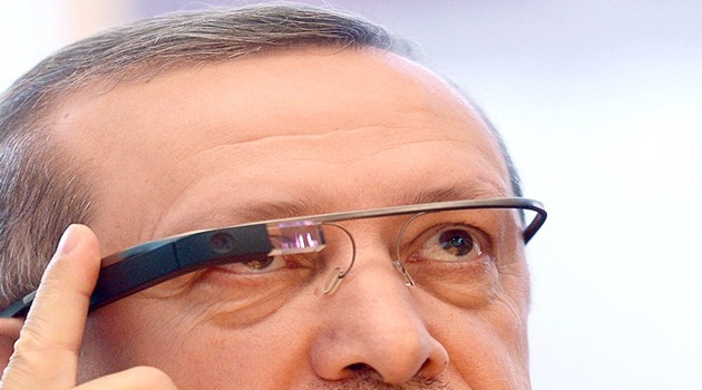 "Google glass"ı test etti